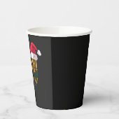 Weihnachten Hanukkah jüdisch Santa Menorah Pappbecher (Links)