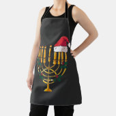 Weihnachten Hanukkah jüdisch Santa Menorah Schürze (InSitu)