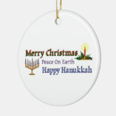Weihnachten Hanukkah Keramikornament (Links)