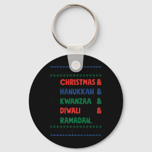 Weihnachten Hanukkah Kwanzaa Diwali Ramadan Funny Schlüsselanhänger