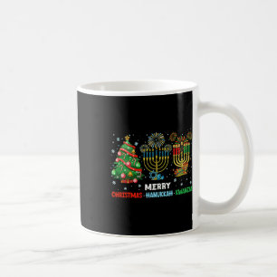 Weihnachten Hanukkah Kwanzaa glückliche Feiertage  Kaffeetasse