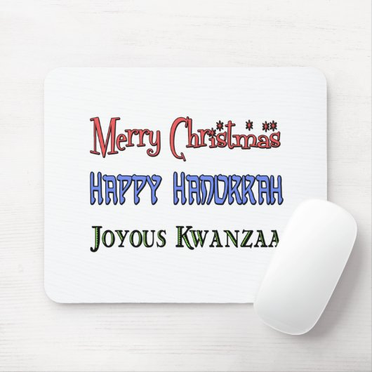 Weihnachten - Hanukkah - Kwanzaa Mousepad (Mit Mouse)