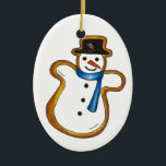 Weihnachten Hanukkah Snowman Sugar Cookie Holiday Keramik Ornament<br><div class="desc">Das Ornament zeigt eine originelle Marker-Illustration eines köstlichen,  schneeförmigen Weihnachtszuckerkochs. Dieses Backdesign ist auch auf anderen Produkten erhältlich. Es gibt auch viele andere Geschmacksrichtungen! Sehen Sie nicht,  wonach Sie suchen? Brauchen Sie Hilfe bei der Anpassung? Kontaktieren Sie Rebecca,  um etwas für Sie entworfen zu haben.</div>