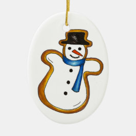 Weihnachten Hanukkah Snowman Sugar Cookie Holiday Keramik Ornament