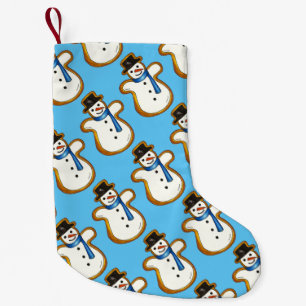Weihnachten Hanukkah Winter Snowman Holiday Cookie Kleiner Weihnachtsstrumpf