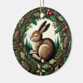 Weihnachten Hare Keramik Ornament (Links)