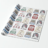 Weihnachten hässliche Pullover Muster Geschenkpapier (Ungerollt)