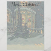 Weihnachten, Haus mit Kränen in Windows (Vorderseite)