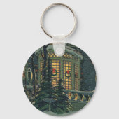 Weihnachten, Haus mit Kränen in Windows Schlüsselanhänger (Vorderseite)