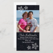 Weihnachten Hawaiianischer Hibiskus Snowflake Foto (Vorne/Hinten)