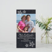 Weihnachten Hawaiianischer Hibiskus Snowflake Foto (Stehend Vorderseite)