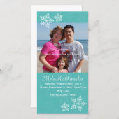 Weihnachten Hawaiianischer Hibiskus Snowflake Foto (Vorne/Hinten)