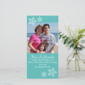 Weihnachten Hawaiianischer Hibiskus Snowflake Foto (Stehend Vorderseite)