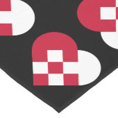 Weihnachten Heart Großer Tischläufer (Ecke)