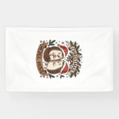 Weihnachten Hecke Umarme Igel Weihnachtsmann Hüte Banner (Horizontal)
