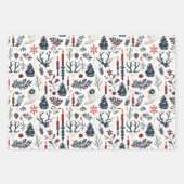 Weihnachten, Heide, Nordic Holiday Geschenkpapier Set (Vorderseite 2)