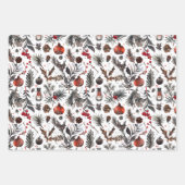 Weihnachten, Heide, Nordic Holiday Geschenkpapier Set (Vorderseite 3)