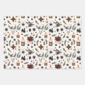 Weihnachten, Heide, Nordic Holiday Geschenkpapier Set (Vorderseite 3)