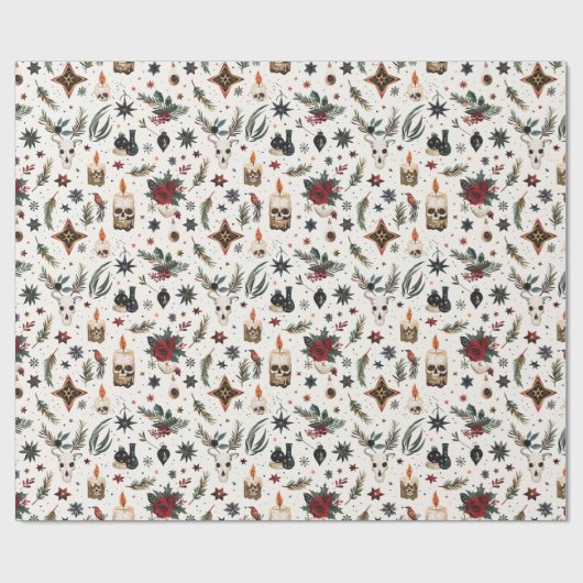 Weihnachten, Heide, Nordic, Solstiz, Winter, Weihn Geschenkpapier (Flach)