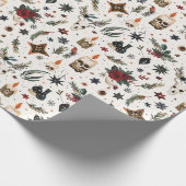 Weihnachten, Heide, Nordic, Solstiz, Winter, Weihn Geschenkpapier (Ecke)