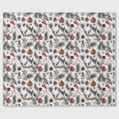 Weihnachten, Heide, Nordic, Solstiz, Winter, Weihn Geschenkpapier (Flach)