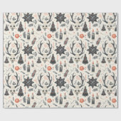 Weihnachten, Heide, Nordic, Solstiz, Winter, Weihn Geschenkpapier (Flach)