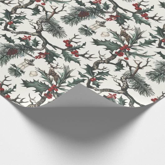 Weihnachten, Heide, Nordic, Solstiz, Winter, Weihn Geschenkpapier (Ecke)