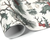 Weihnachten, Heide, Nordic, Solstiz, Winter, Weihn Geschenkpapier (Rolleneckpunkt)