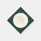 Weihnachten Heilige botanische Vegetation Serviette (Ecke)