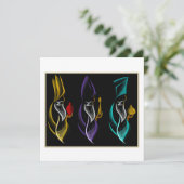 Weihnachten Heilige Drei Könige Stickerei-Stil (Stehend Vorderseite)