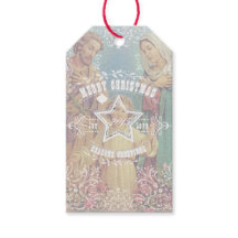 Weihnachten Heilige Familie - Geschenkanhänger