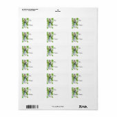 Weihnachten Heilige und weibliche Geschenkmarke Adressaufkleber (Vorne)