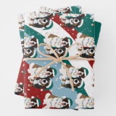 Weihnachten Heiliger Bernard und Berner Hund Geschenkpapier Set (Beispiel)