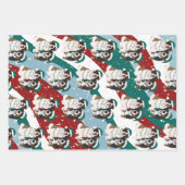 Weihnachten Heiliger Bernard und Berner Hund Geschenkpapier Set (Vorderseite)