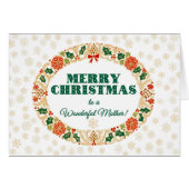 Weihnachten Heiliger Kranz für Mutter, Schneeflock (Vorderseite (Horizontal))