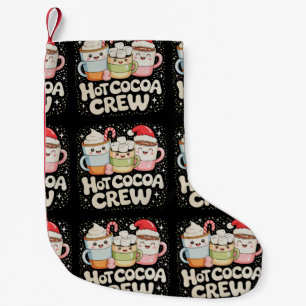 Weihnachten Heiße Kakao-Crew Xmas-Feiertagsfamilie Kleiner Weihnachtsstrumpf