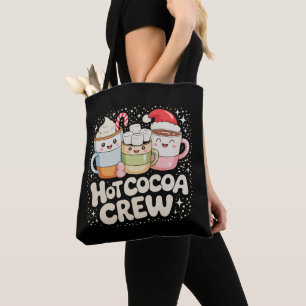 Weihnachten Heiße Kakao-Crew Xmas-Feiertagsfamilie Tasche
