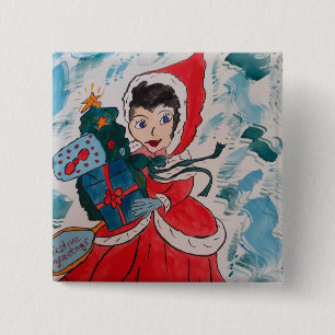 Weihnachten: Helfer Button