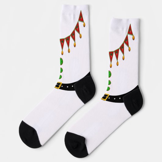 Weihnachten: Helfer Elf Socken (Linkes Detail)