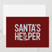 Weihnachten: Helfer Feiertagskarte (Vorne/Hinten)