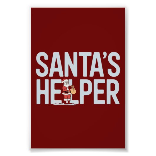Weihnachten: Helfer Fotodruck (Vorne)
