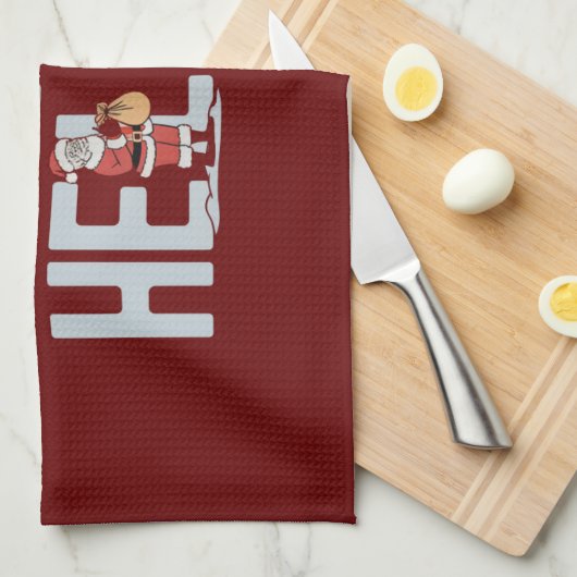 Weihnachten: Helfer Geschirrtuch (Viertel Falte)