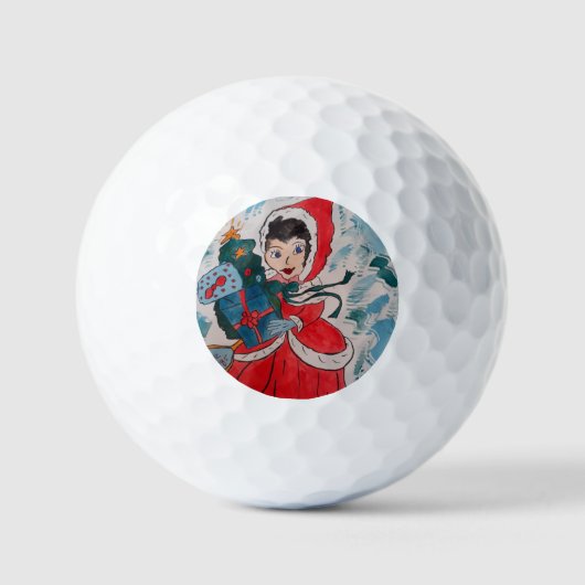 Weihnachten: Helfer Golfball (Vorderseite)