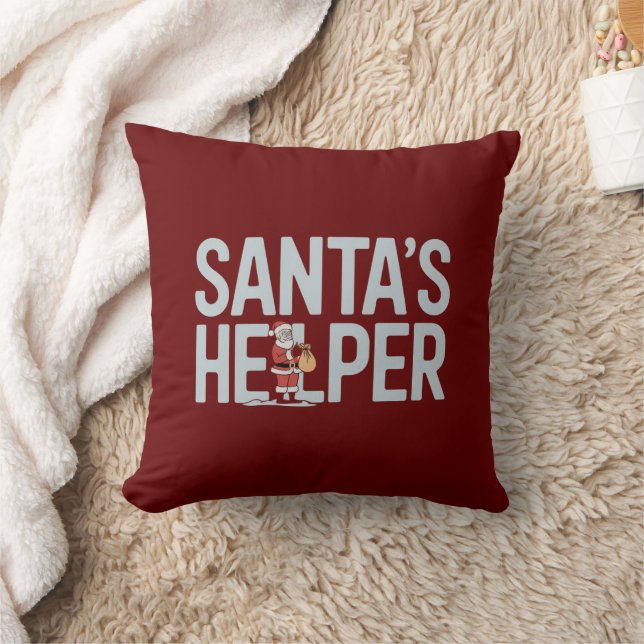 Weihnachten: Helfer Kissen (Decke)