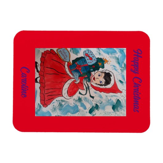 Weihnachten: Helfer Magnet (Horizontal)