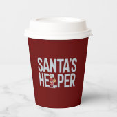 Weihnachten: Helfer Pappbecher (Vorderseite)