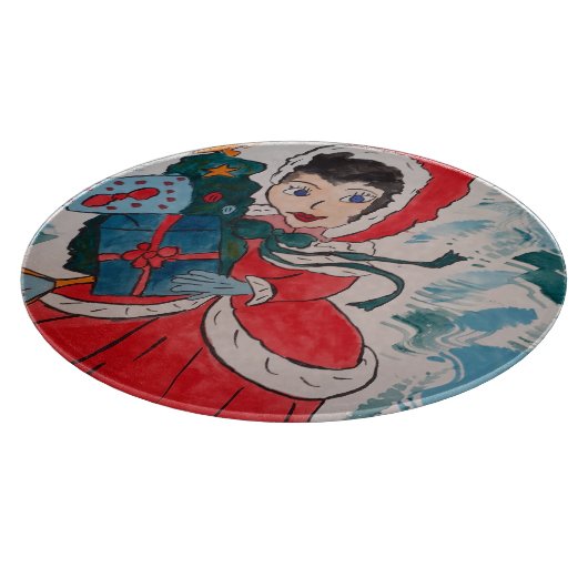 Weihnachten: Helfer Schneidebrett (Ecke)