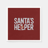 Weihnachten: Helfer Serviette (Vorderseite)