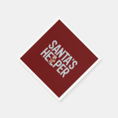 Weihnachten: Helfer Serviette (Ecke)