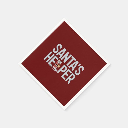 Weihnachten: Helfer Serviette (Ecke)
